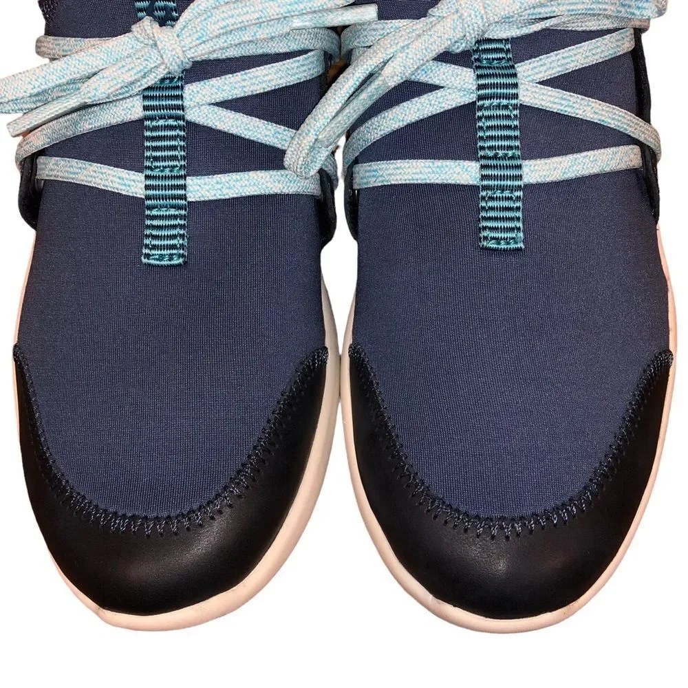 OluKai Blue and Black Athletic Shoes